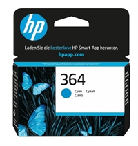 HP 364 blækpatron farvet C, Y eller M