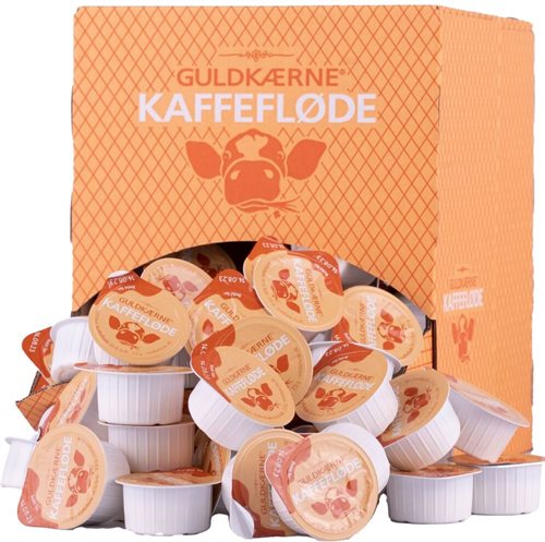 kaffemælk 10%, 7,5ml.   BEMÆRK  160 stk. pr. pakke