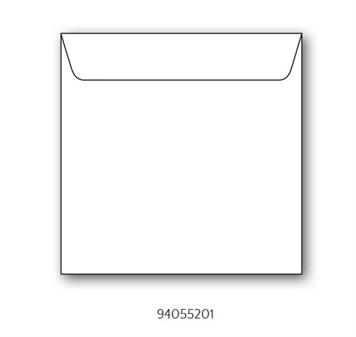 konvolut papperix kvadratisk 16,5x16,5cm HVID