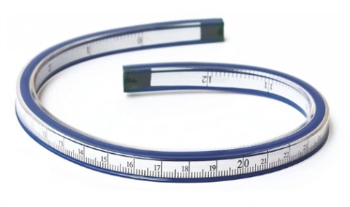 flexkurve 30cm med mål fransk kurve