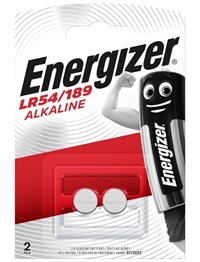 Batteri Energizer LR1130 AG-10, 189-C1/LR54/LR1130 pk. med 2 stk