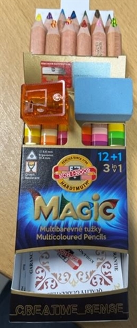 Farveblyant JUMBO Magic Multicolor farveblyant 12+1