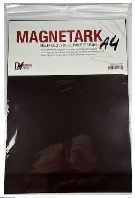 Magnetark A4 selvklæbende (0,6mm tykkelse)