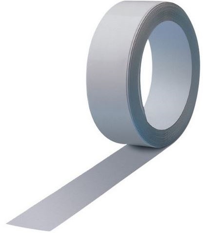 Magnetiskbånd selvklb. Ferrobånd hvid  35mm x 25m
