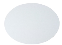 Malekarton - plade oval 30 x 40cm, 3mm karton med bomuldsstof uden ramme