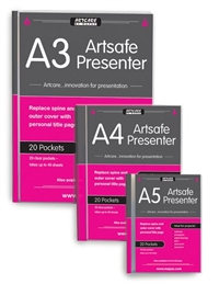 Mapac demomappe A3 med 20 lommer Artsafe Presenter