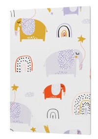  Naga magnetisk børnetavle ståltavle 40 x 60 cm  motiv: elefant