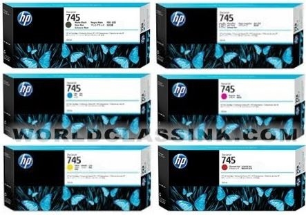 HP blækpatroner no. 745 300ml  til DesignJet T1530, T2530, T930