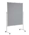 Opslagstavle grå tekstil vendbar 150 x 120cm  eller 120 x 150cm  "fragtfri levering"