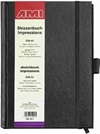 Skitsebog Impressions 110g, A5, 80 blade, sort omslag