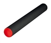 Paprør SORT Ø 80mm x 80 cm m/røde endebund.