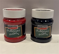 Tavlemaling  230ml. sort og rød