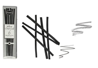 Naturlig piletrækul 5-6 mm  6 pr. æske