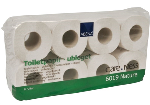 Toiletpapir Abena Care-Ness Nature 2-lags - 56 ruller