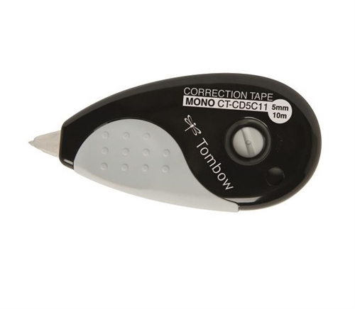 Tombow MONO GRIP rettetape 5mm x 10m sort
