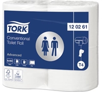 TORK toiletpapir 120261 alm X-tra T4 advanced 2 lags 69,4m, 6 x 4 ruller