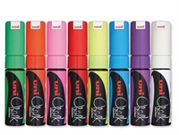 UNI marker Chalk 1,8mm/2,5mm, 8 farver.