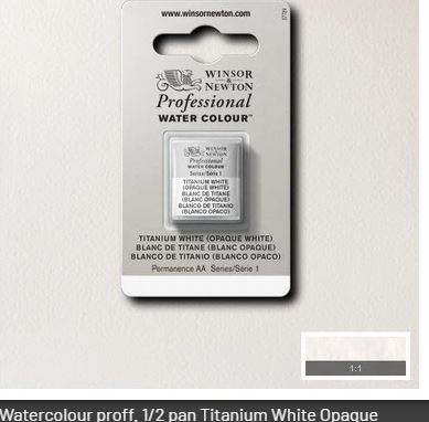 Winsor Newton Watercolour proff. 1/2 pans    Prisgruppe 1 