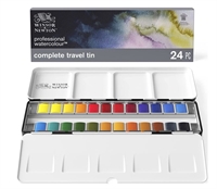 Winsor & Newton Professional Akvarel Water Colour 24 farver 1/2 pans