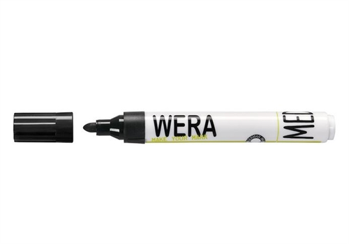 Whiteboard marker Wera 1-3 mm, rund spids - sort, rød, blå, grøn