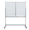 Whiteboard tavle mobile 100 x 150cm med vinger (100x75cm), 6m2 skriveflade  