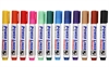 Whiteboard marker sæt med 12 farver - 4 mm stregtykkelse 